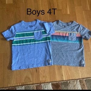 2 OshKosh B'gosh pocket T-shirts boys 4T
